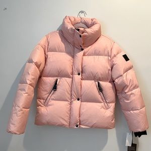 SAM NYC Andi Down Puffer Jacket. Fiji Pink. Women’s LG. Brand New with Tags.